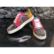 Men shoes big size 47 48 Luxury designer Spikes Male sneakers Red bottom shoes for men High quality Nightclub city custo