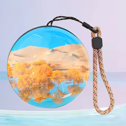 3D Video Crystal Ball with Stand Memory Sphere Lamp with Black Base Memory Orb Lamp Gift for Birthda