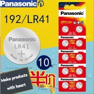 ✹♞℡Panasonic LR41 Button Battery 10 Capsules Test Pen 192 Alkaline AG3 Luminous Ear Spoon Lamp L736