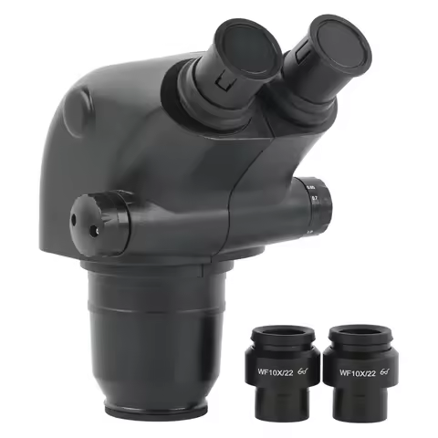 6.5X-65X 3.25X-32.5X 13X-130X Stereo Microscope Zoom Binocular Microscope Head + 0.5x 2.0x Auxiliary