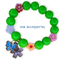 Kids bracelet for girls 3yr old up to 7yr old gloss pastel candy colors