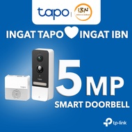 TP-Link Tapo 2K 5MP Color Night Vision Smart Wireless Battery Video Doorbell Head-to-Toe View IP64 W