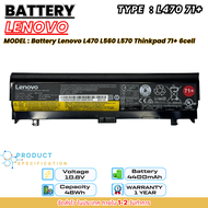 (ส่งฟรี ประกัน 1 ปี) Lenovo แบตเตอรี่ Battery Lenovo L470 L560 L570 Thinkpad 71+ 6cell ของแท้