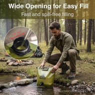 Camping Water Container 2 Gallon Collapsible Water Jug with Spout - Reusable Plastic Flasks, Foldabl