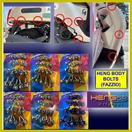 ﹊ ♒ ∆ HENG Body Fairings Bolts for YAMAHA FAZZIO - sold as set/20pcs