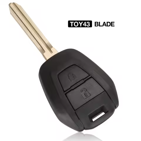 jingyuqin 2 Buttons For Isuzu D-Max FOB Ignition Smart Remote Car Key Shell Case Caver With TOY43 Bl