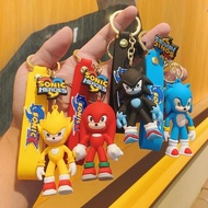 Cartoon Cartoon Anime Hedgehog Sonic Silicone Doll Doll Creative Keychain Pendant Boys Schoolbag Bac