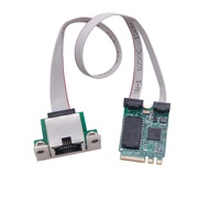 Penyesuai Rangkaian 2.5Gb M.2 A+E/Mini PCIE ke RJ45 COM Port RTL8125BG Cip 2.5G/1G/100Mbps Kad LAN E