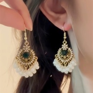 Vintage Bohemian Imitation Pearl Earrings for Women Exaggerate Ethnic Earrings Party Jewelry
