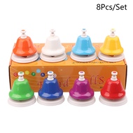 Eight Tone Clock Tone Bell Desk Bells For Educational Music For Toddlers 8 Notes Colorful Hand Bells