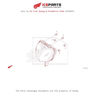 Headlight(2) (F-1-1-A) HONDA Lead 125 K12 (2019+) Parts Catalogue