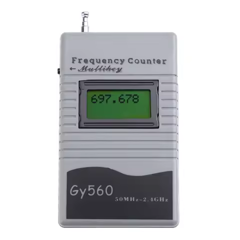 GY560 Frequency Counter Meter Tester Two-Way Radio Transceiver 50MHz-2.4GHz GSM 7 DIGIT LCD Display 