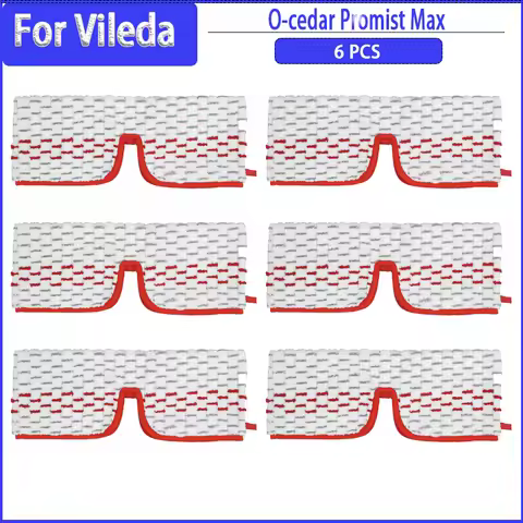 Microfiber Floor Mop Pads Compatible with O-cedar/Vileda Promist MAX Washg Replacement Spare Parts A
