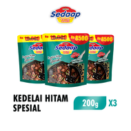 [Paket isi 3] Sedaap Kecap Kedelai Hitam Spesial Refill Pouch 200 ml