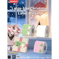 NIIMBOT Large Label Paper for B4/B31/B3S Printer | Christmas Card/Gift/Product & Price Tag Stickers