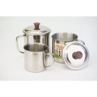 304 Stainless Steel Mug with Cover Cup Teh Tarik Mug /304不锈钢马克杯带盖杯