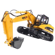 Huina 1535-1 Remote Control Engineering Car Semi-alloy Toy Remote Control Electric Excavator With Gr