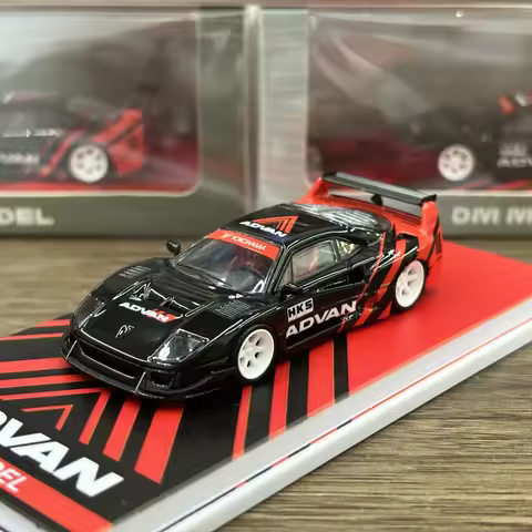DM MODEL 1:64 Liberty Walk F40 ADVAN Diecast Model Car