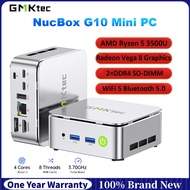 GMKtec G10 3500U Mini PC Dual Channel DDR4 3200Mhz Win 11 2.5G LAN WiFi5 BT5 Desktop Office Computer
