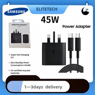 Samsung 45W Super Fast Charger Wall Adapter & 1.5M PD 3.0 PPS Type C Cable Combo for Galaxy S25/S24/