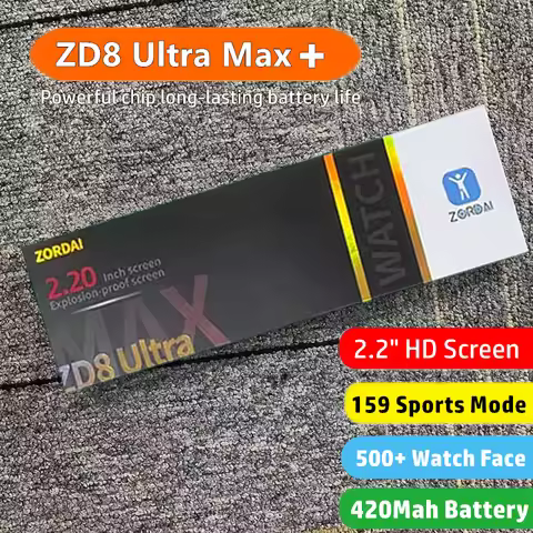 ZD8 Ultra MAX Plus Smart Watch Titanium Alloy Compass NFC ECG Bluetooth Call Series 8 Heart Rate Spo
