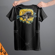 LIVE Q OR DIE Red Lotus Honey Badger HONEY BADGER High Quality Printed T-shirt Men's Tactical EOTECH