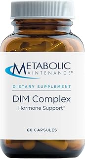 Metabolic Maintenance DIM Complex - 100mg Diindolylmethane Supplement with Vitamin E, B12, Active Fo