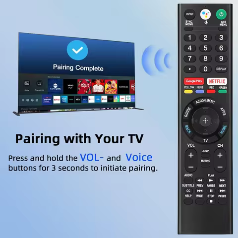RMF-TX310U Replace Voice Remote Control with Mic fit for Sony 4K Smart Bravia TV XBR-43X800G XBR-75X
