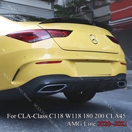 Rear Trunk Lid Car Spoiler Wing For Mercedes Benz CLA C118 W118 CLA180 200 220 250 CLA35 CLA45 AMG 2