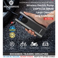 [SG Seller] RockBros Electric pump car air pump wireless air pump bicycle pump air inflator for car motorcycle ball pump