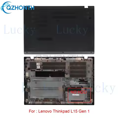 f New Bottom Case For Lenovo Thinkpad L15 Gen 1 NO HDD (Black) 5CB0S95379 15.6"
