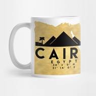 Travel Icon Cairo Egypt Skyline Map Art - Cairo Coffee Mug