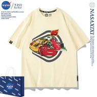 Áo Thun Tay Ngắn NASA Cars Lightning McQueen Dành Cho Bé Trai Mùa Hè Bằng Cotton Thoáng Khí Thoải Má