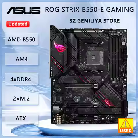 ASUS ROG STRIX B550-E GAMING Motherboard AMD B550 Socket AM4 DDR4 128GB support AMD Ryzen 5600 5700 