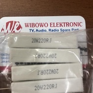 Update (1) RESISTOR 20WATT 220ohm resistor 20w 220 ohm wib030 Let's Buy