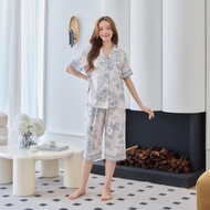Muslin Pajamas Collection Muslin Pet รุ่น Butterfly Forest (N/T/P/L/K 3139) | ชุดนอนผู้หญิง