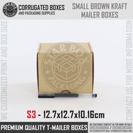 Starbox S3 Small Brown Kraft Mailer Box T-Mailer Box Corrugated Box Shipping Box Packaging Box