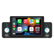 160W 1 DIN Car MP5 Player Head Unit 5” Touch Screen Wireless Carplay Android Auto Mirrorlink FM Radi
