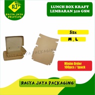 Lunch Box Kraft Sheet 310gsm | Rice Box | Lunch Box