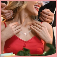 [LK] Pink Faux Pearl Necklace Birthday Gifts Happy 7th 9th 10th 13th 16th 18th 21st Birthday Gift fo