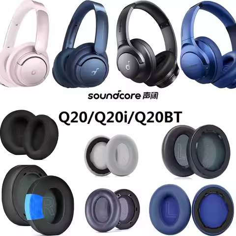 Ear Pads for Anker soundcore Life Q20/Q20i/Q20BT Headphones replacement earmuff ear pillow ear cover