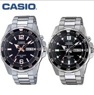 《HE精品店》CASIO卡西歐手錶 全新槍魚 平價水鬼 不鏽鋼錶帶男士鋼帶酷黑劍魚 錶盤石英腕錶 精品男士手錶