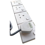 HEAVY DUTY MK 4 GANG SWITCH SOCKET, MK PLUG TOP, 3 METER@5METER@10METER 1.5MM X 3C SIRIM CABLE EXTEN
