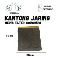 Mesh Net Bag Filter Media Stone Bioring Bioball Zeolite Size 40cm x 30cm Aquarium Fish Pond Gutter Bag Box Canister Sump Pilter Aquarium 40x30 cm Centimeter