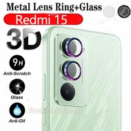 For Redmi15 Metal Ring Camera Lens Protective Film For Redmi 15 C 15C Redmi15 C Redmi15C 2025 Temper