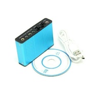 USB điều khiển âm thanh China Card Sound box 5.1 (Xanh)