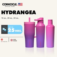 Corkcicle 22 oz (650 ml) Cruiser Tumbler | Hydrangea Pink Keeps Cold 20hrs Portable Glass Water Bott