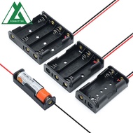 FORBETTER Battery Box Side By Side Battery  Cases for AAA Battery ABS 1 2 3 4 Slot Battery Holder