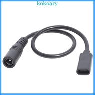 KOK Type-C USB 3 1 Female to DC 5521 5 5x2 1mm Converter Type-C DC Power Connector