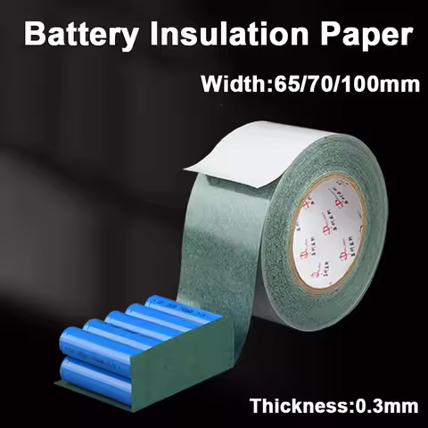 18650/21700/26650/32650 Lithium Battery Insulation Paper 1M 5M Gasket Barley Paper Battery Pack 65/7